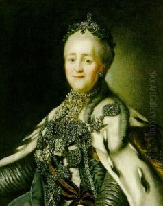 Kejsarinnan Katarina Av Ryssland by Alexander Roslin