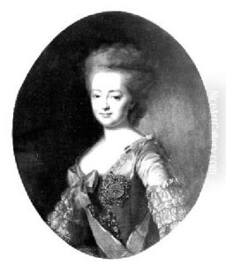 Portrait De La Princesse Sophie Von Wurtenberg, Grande Duchesse Maria Fedorovna by Alexander Roslin