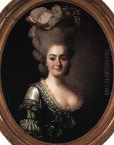 Portraet Af Marquise De Vaxen by Alexander Roslin