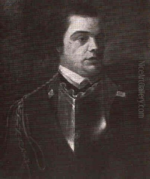 Portrait Of A Nobleman Wearing Breastplate And Red Military Coat - view 1