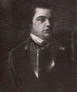 Portrait Of A Nobleman Wearing Breastplate And Red Military Coat by Alexander Roslin