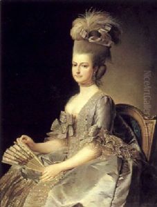 Portrait Of Maria Kristina Of Austria (1742-1798) by Alexander Roslin