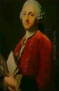 Portratt Av Paul Henri Thierry D'holbach (1723 -1789) (samtida Kopia Efter Original) by Alexander Roslin