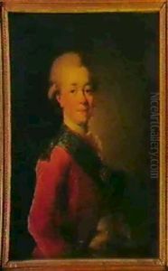 Et Par Portraetter Af Zar Paul I Af Rusland Og Dennes Hustru Maria Feodorowna by Alexander Roslin