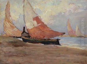 Vele Spiegate In Laguna by Matteo da Angelo Rosotto