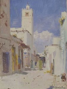 Street In Tunis by Denman W. Ross