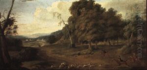 The Trotman Family Of Bucknell Manor, Oxfordshire, Out Hunting by James Ross