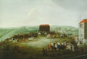 Racing At Newmarket, The Finish