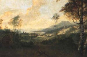 English River Valley With Horsemen