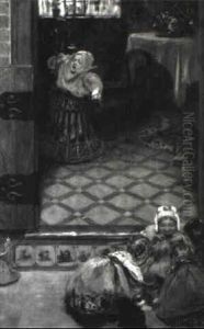 Hollandisches Interieur Mit Spielenden Kindern by Joseph Thorburn Ross