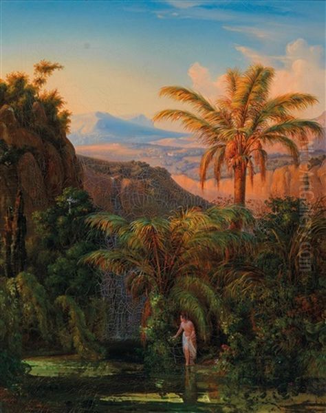 Bather At The River - view 1
