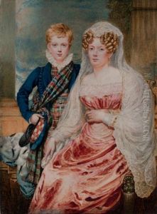 Mother And Child - The Hope Family by Sir William Charles Ross