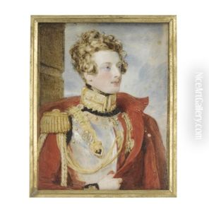Major General John Philip Roche As A Subaltern In The 2nd Life Guards, Wearing Scarlet Coat With Gold Embroidered Standing Collar, Epaulettes And Aiguillette Over His Cuirass