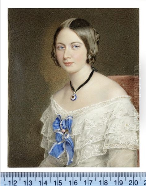 George Stevens Byng, 2nd Earl Of Strafford, Pc (1806-1886) And His Second Wife, The Hon. Harriet Elizabeth Cavendish (d.1892) (pair) - view 1