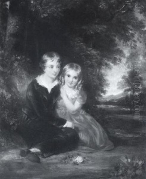 Portrait Of A Brother And Sister - view 1