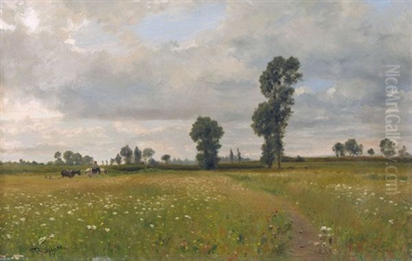 Landschaft Mit Bluhender Wiese - view 1
