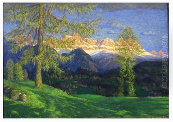 Untitled (view Of Swiss Alps In Summer) - view 1