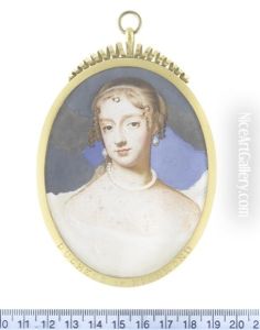 An Unfinished Portrait Of Frances Teresa Stewart, Duchess Of Richmond And Lennox, La Belle Stuart (1647-1702), Wearing Pearl Necklace And Matching Pendent Earrings, Her Hair Curled And Upswept