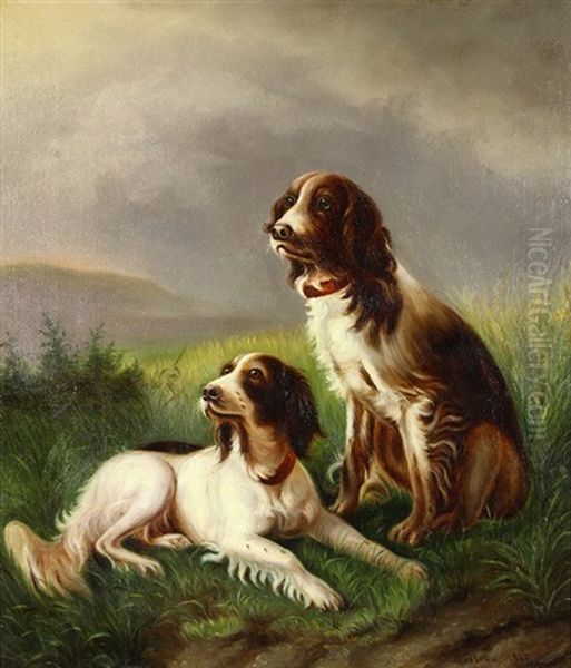 Portrait Of Two Dogs - view 1