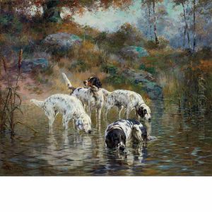 Connecticut, Rocks And Pools (dogs In A Stream) Connecticut, Rocks And Pools (dogs In A Stream)