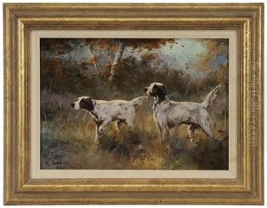 Sketch "nim And Nim2" The Llewelyn Setters Owned By David D. Long, S