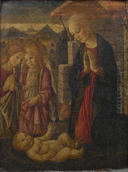 The Madonna And Child With Angels - view 1