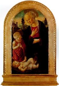 L'adoration De L'enfant Jesus by Bernardo di Stefano Rosselli