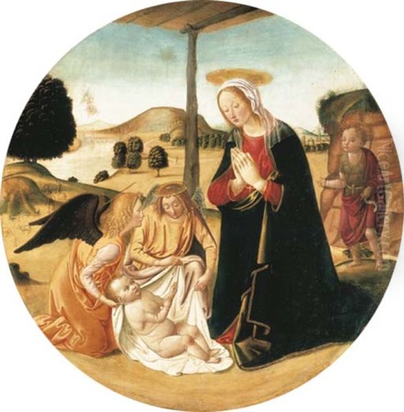 The Madonna And Child With Adoring Angels And Saint John The Baptist - view 1
