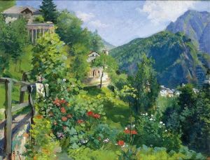 Paesaggio Boschivo Con Casa