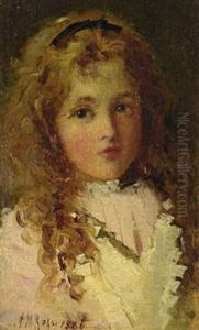 Portrait Of A Young Girl by Alexander M. Rossi