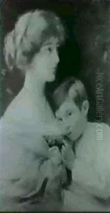 A Portrait Of Marian Harford And Her Son, Stuart