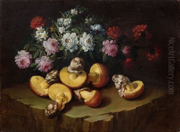 Still Life With Flowers And Fungi - view 1