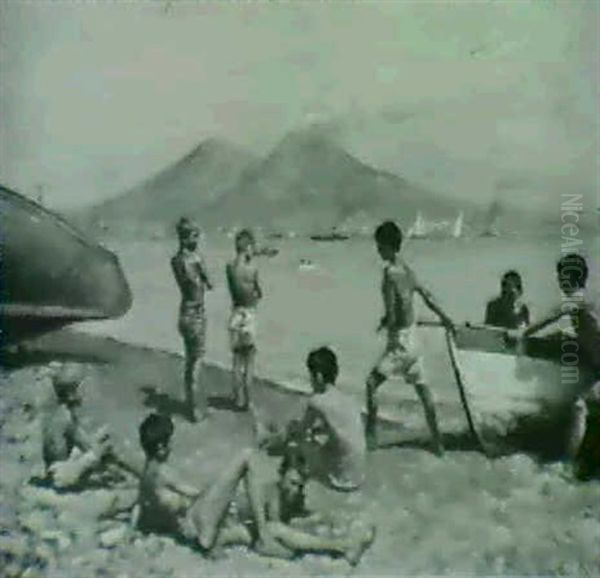 Neapolitan Boys On The Beach - view 1