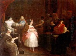 Pierrot And Columbine by Enrico Rossi