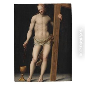 Cristo Portacroce by Rancesco De' Rossi (see Salviati, Cecchino Del)