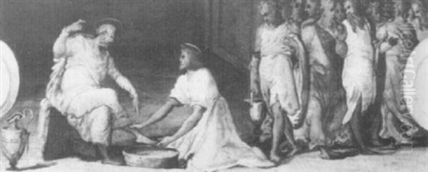 Christ Washing The Disciples Feet; The Last Supper - view 1