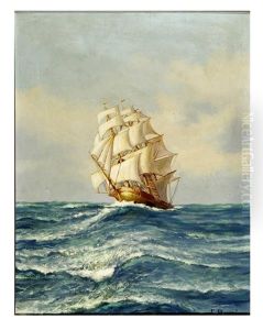 La Palazzola Sailing Off Malta by Gino Rossi