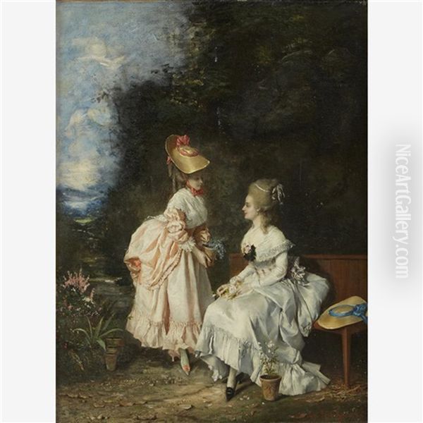 Tending The Flowers - view 1