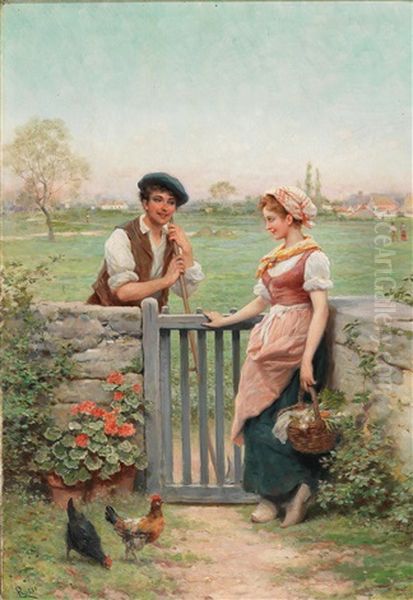 Chatting By The Fence - view 1