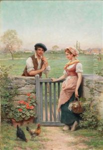 Chatting By The Fence by Lucius Rossi