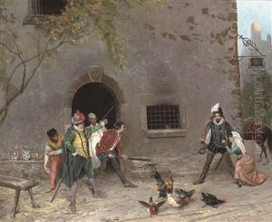 A Courtyard Dispute