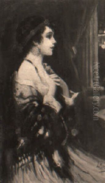 Giovane Donna Con Scialle - view 1