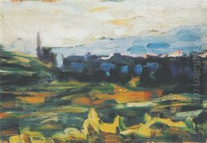 Landschaft Bei Capriasca by Luigi Rossi