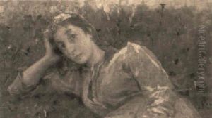 Contadina Sdraiata Nel Prato Contadina Sdraiata Nel Prato