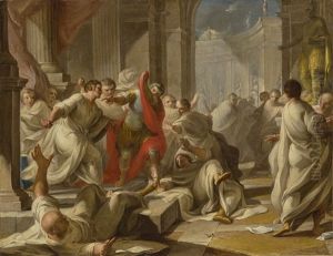 The Assassination Of Julius Caesar by Mariano Rossi