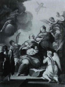 Saint Simeon Reconnaissant L'enfant Jesus by Mariano Rossi