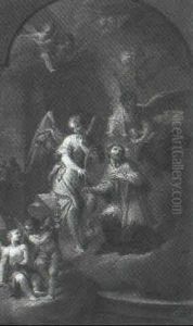 The Apotheosis Of A Saint Withangels And Putti Holding A Reliquary The Apotheosis Of A Saint Withangels And Putti Holding A Reliquary