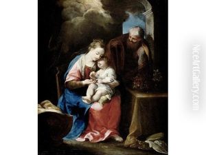 The Holy Family by Pasquale de' Rossi