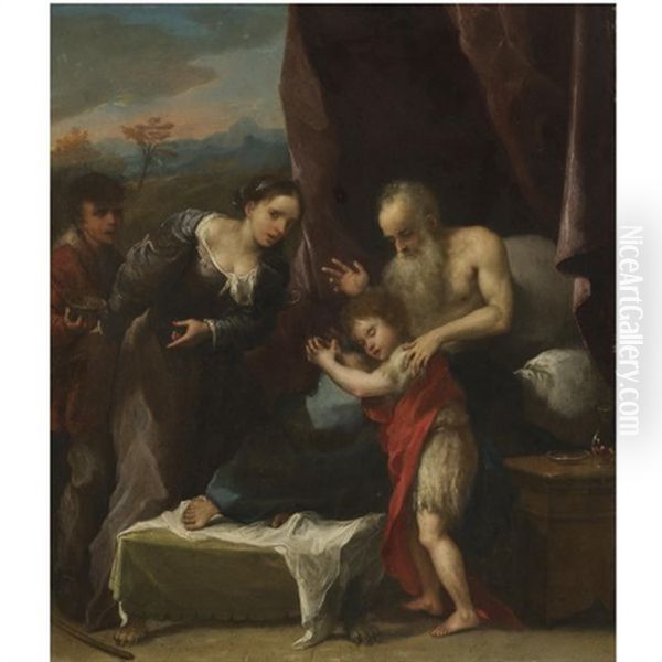 Isaac Blessing Jacob - view 1