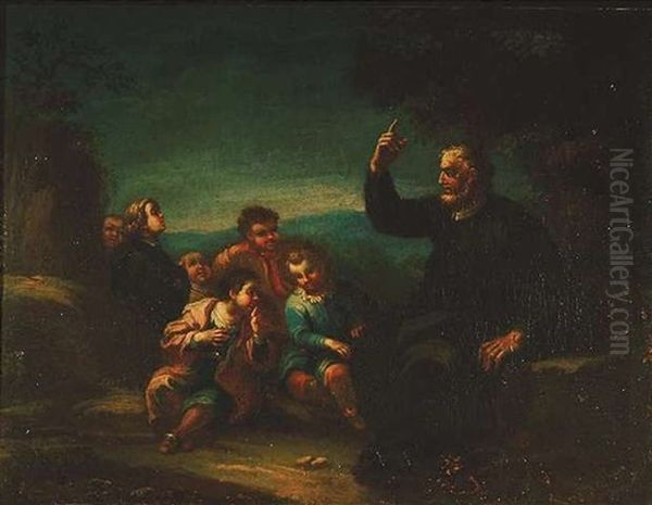 Schulstunde Bei Einem Priester - view 1